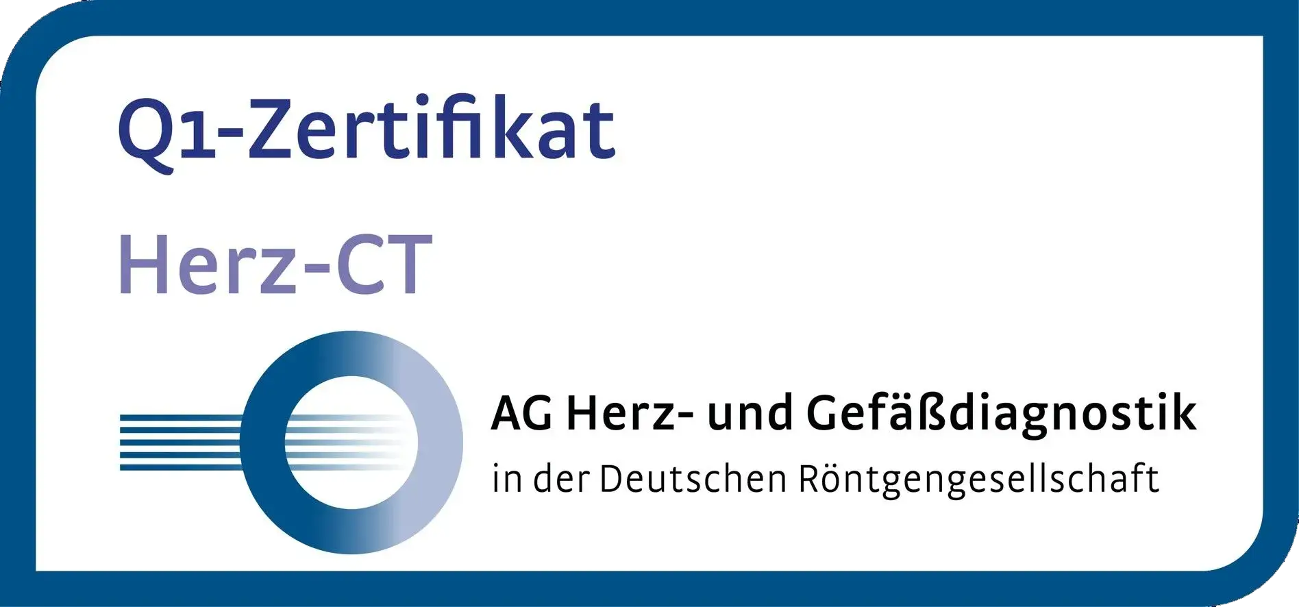 Q1-Zertifikat Herz-CT