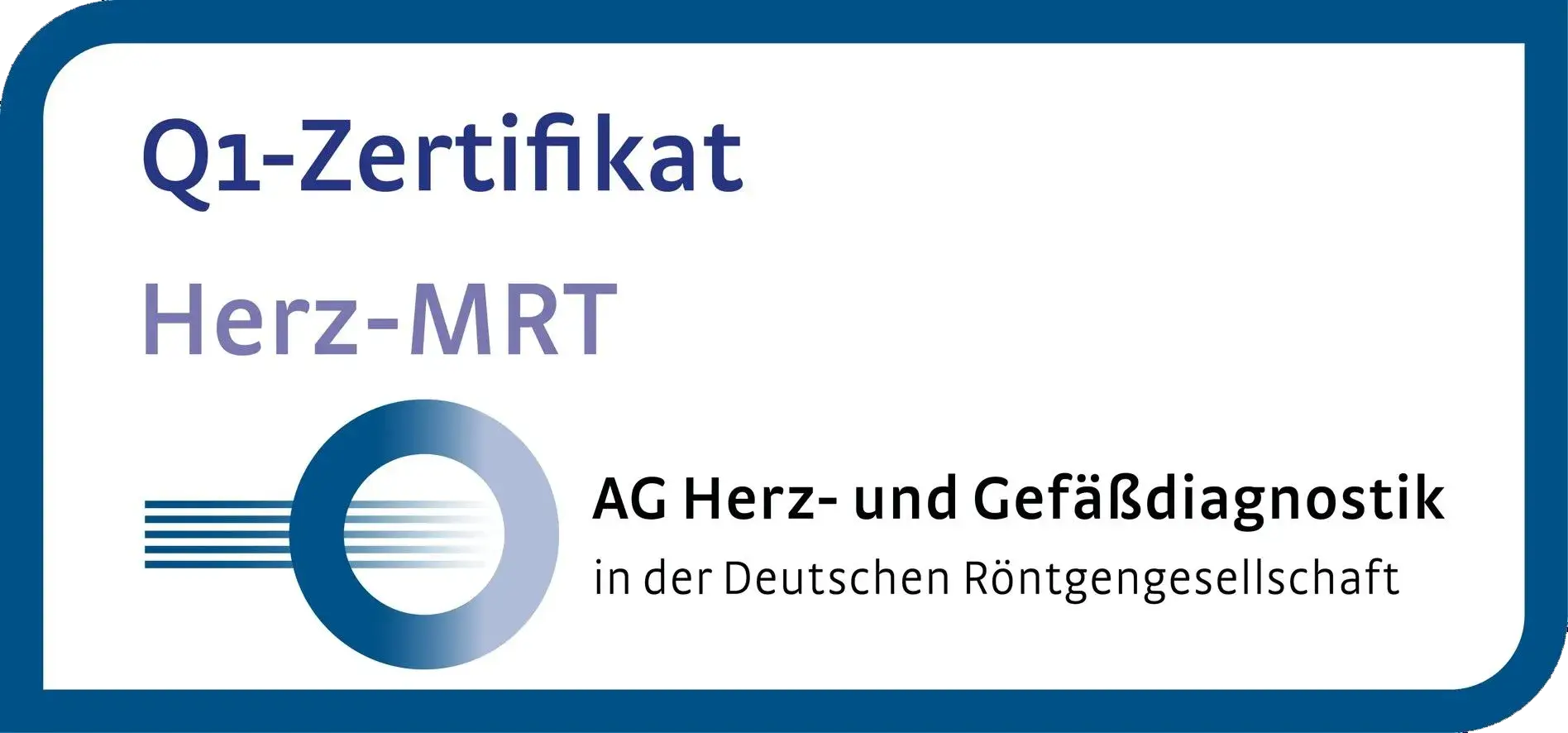 Q1-Zertifikat Herz-MRT